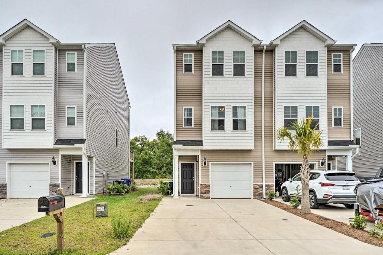 Modern Coastal Condo With Patio 1 Mi To Beaches! Carolina Beach Buitenkant foto